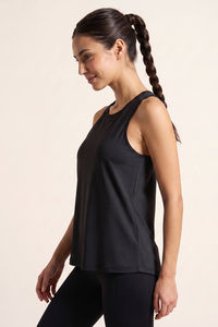 Zelocity Quick Dry Relaxed Tank Top - Black Beauty — thumbnail 4