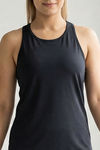 Zelocity Quick Dry Relaxed Tank Top - Black Beauty — thumbnail 5