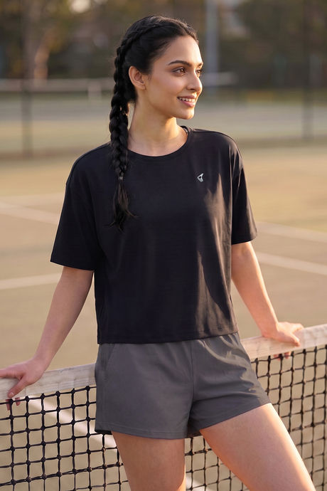 Buy Zelocity Quick Dry Relaxed Top - Black Beauty