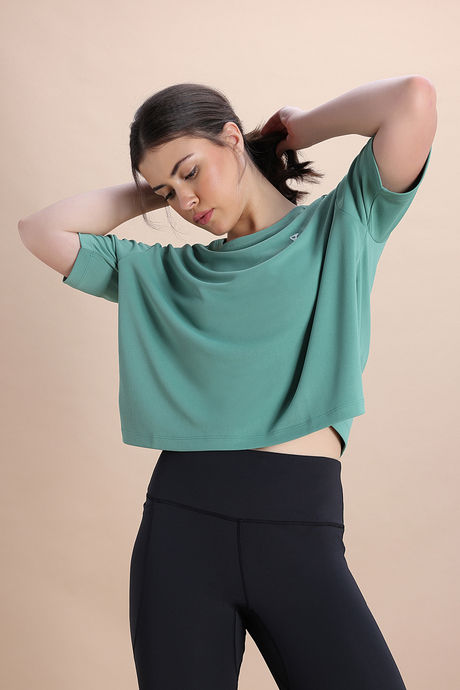 Zelocity Quick Dry Relaxed Top - Malachite Green — image 2