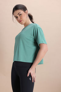 Zelocity Quick Dry Relaxed Top - Malachite Green — thumbnail 3