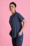Zelocity Quick Dry Relaxed Top - Vintage Indigo — thumbnail 2