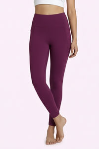 Zelocity Quick Dry Leggings - Dark Purple — thumbnail 2