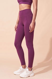 Zelocity Quick Dry Leggings - Dark Purple — thumbnail 2