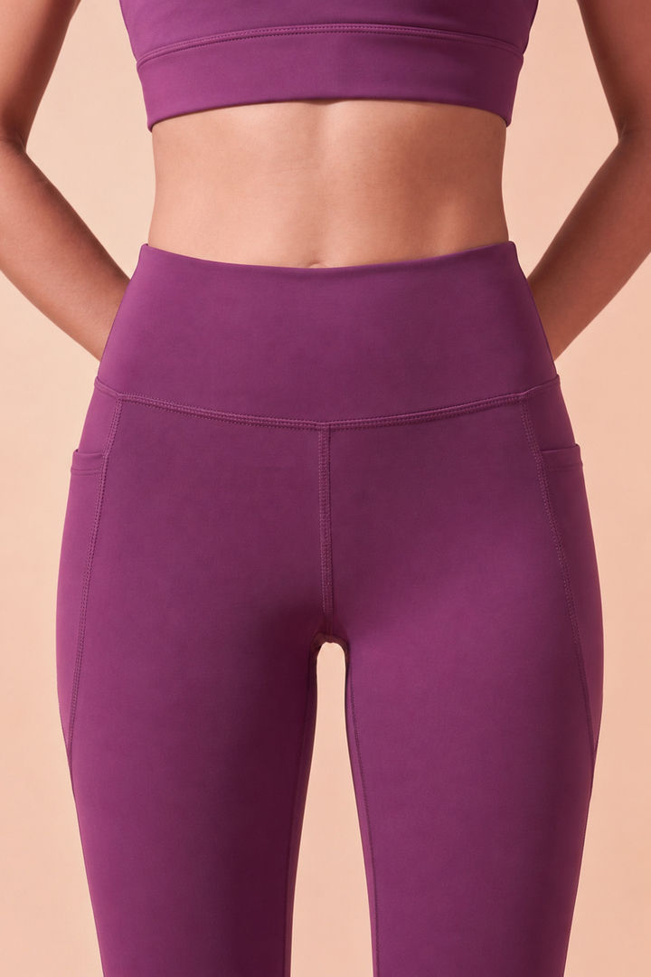Zelocity Quick Dry Leggings - Dark Purple — image 3