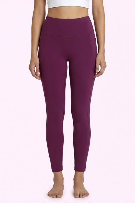 Zelocity Quick Dry Leggings - Dark Purple — image 3