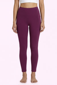Zelocity Quick Dry Leggings - Dark Purple — thumbnail 3