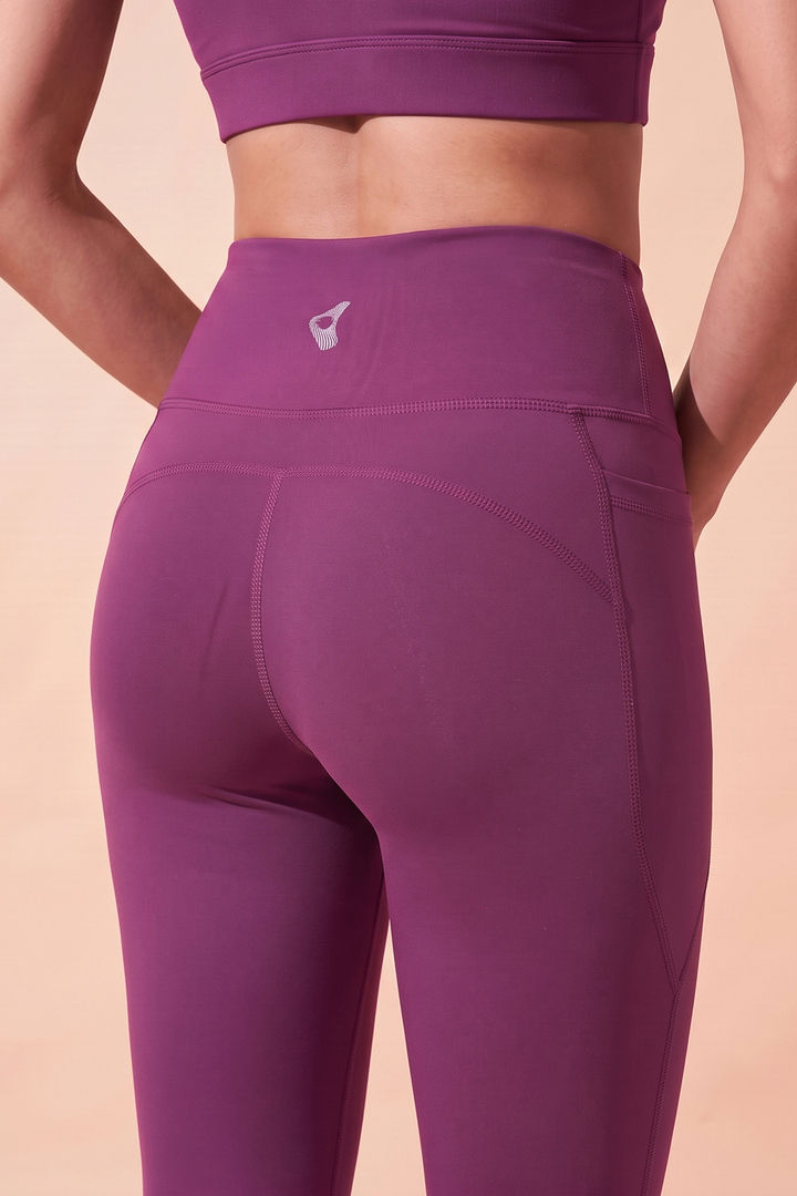 Zelocity Quick Dry Leggings - Dark Purple — image 4