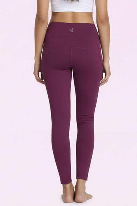 Zelocity Quick Dry Leggings - Dark Purple — image 4