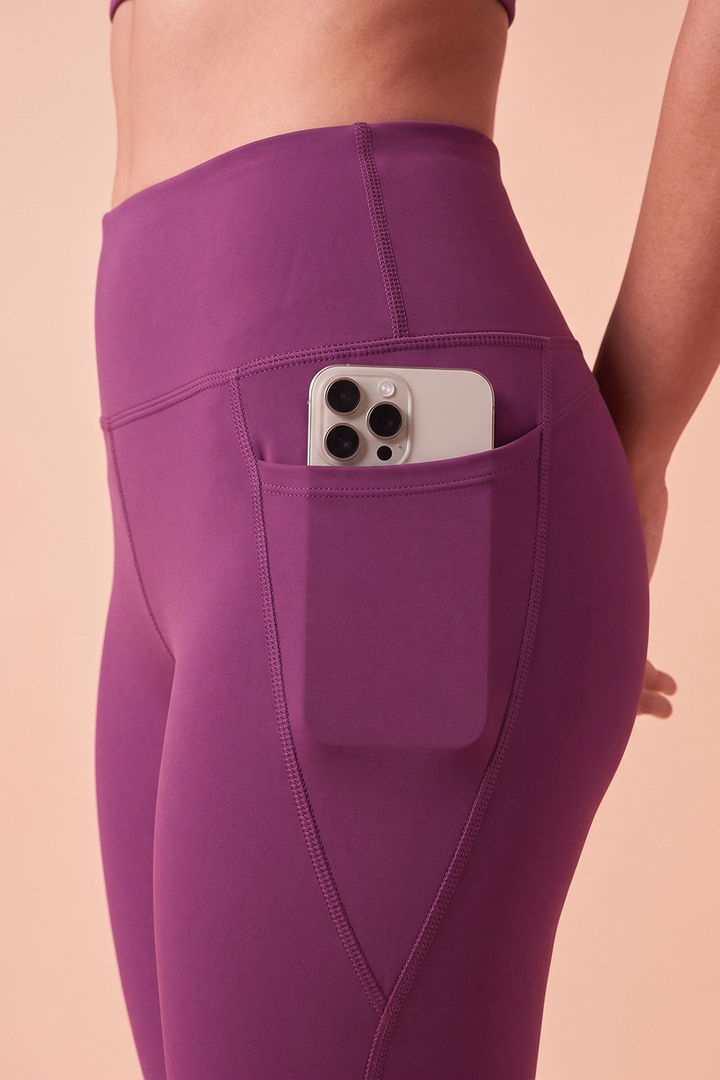 Zelocity Quick Dry Leggings - Dark Purple — image 6
