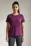 Zelocity Quick Dry Relaxed Top - Dark purple — thumbnail 1