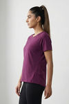 Zelocity Quick Dry Relaxed Top - Dark purple — thumbnail 2