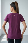 Zelocity Quick Dry Relaxed Top - Dark purple — thumbnail 3