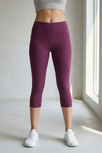 Zelocity Quick Dry Capri - Dark Purple — thumbnail 2