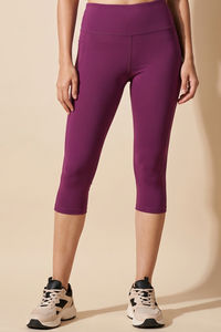 Zelocity Quick Dry Capri - Dark Purple — thumbnail 2
