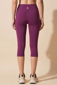 Zelocity Quick Dry Capri - Dark Purple — thumbnail 3