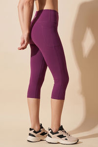 Zelocity Quick Dry Capri - Dark Purple — thumbnail 4