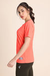 Zelocity Quick Dry Relaxed Top - Orange — thumbnail 2
