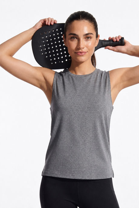 Zelocity Quick Dry Relaxed Tank Top - Grey Buy Zelocity Quick Dry Relaxed Tank Top - Grey