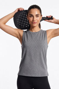Zelocity Quick Dry Relaxed Tank Top - Grey — thumbnail 1