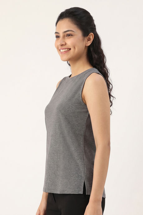 Zelocity Quick Dry Relaxed Tank Top - Grey — image 2