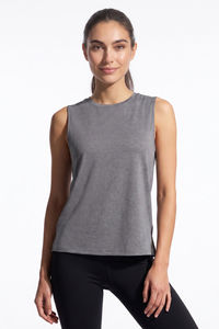Zelocity Quick Dry Relaxed Tank Top - Grey — thumbnail 2