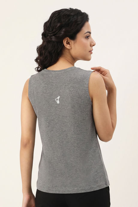 Zelocity Quick Dry Relaxed Tank Top - Grey — image 3