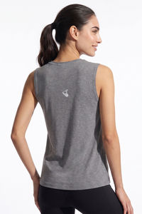 Zelocity Quick Dry Relaxed Tank Top - Grey — thumbnail 4