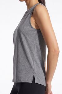 Zelocity Quick Dry Relaxed Tank Top - Grey — thumbnail 5