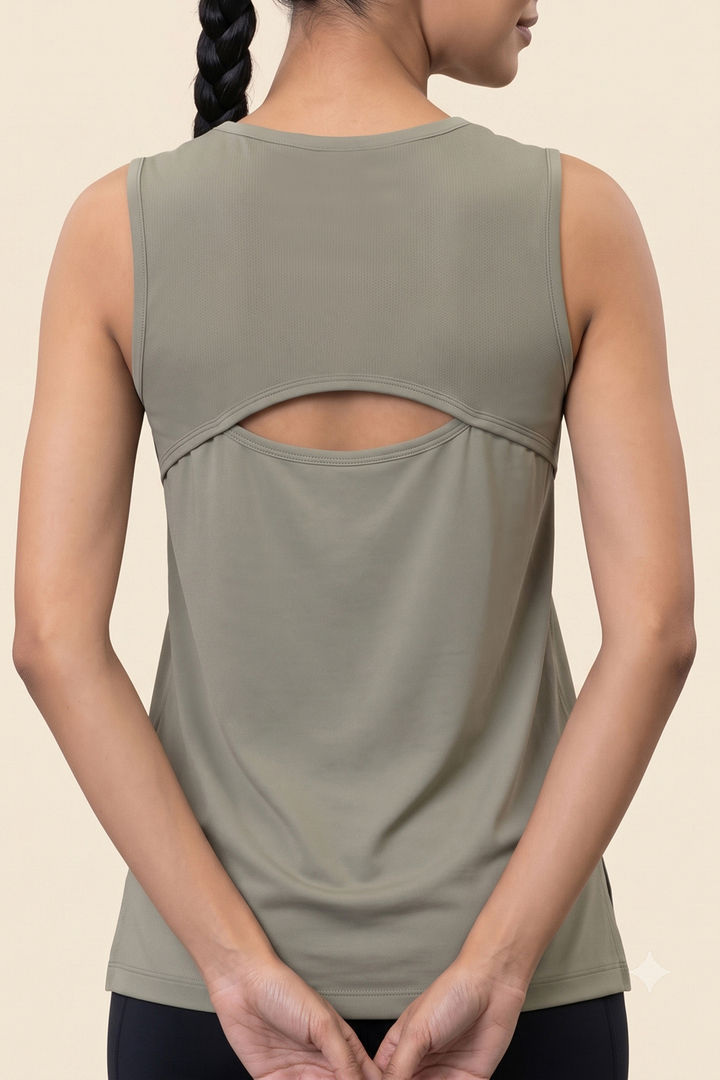Zelocity Quick Dry Relaxed Tank Top - Tea — image 6