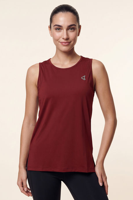 Zelocity Quick Dry Relaxed Tank Top - Winery — image 2