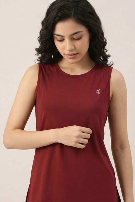Zelocity Quick Dry Relaxed Tank Top - Winery — image 4