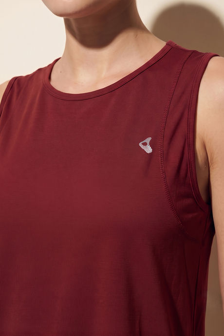 Zelocity Quick Dry Relaxed Tank Top - Winery — image 4