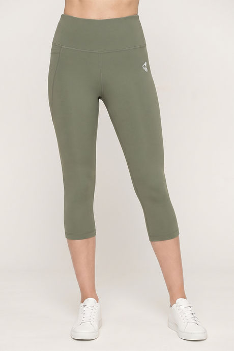 Zelocity Quick Dry Training 3/4th Leggings - Tea — image 2