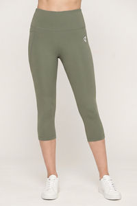 Zelocity Quick Dry Training 3/4th Leggings - Tea — thumbnail 2