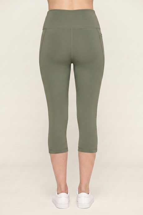 Zelocity Quick Dry Training 3/4th Leggings - Tea — image 4