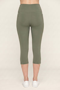 Zelocity Quick Dry Training 3/4th Leggings - Tea — thumbnail 4