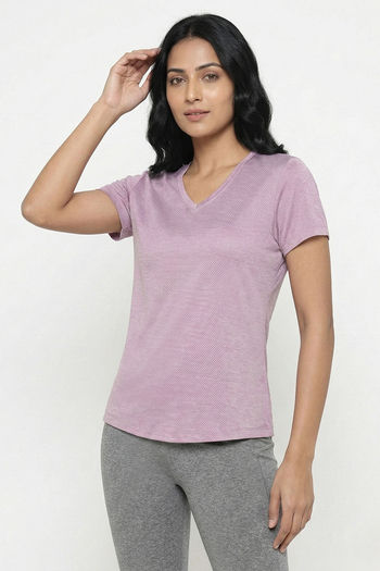 Zelocity Quick Dry Yoga & Training Relaxed Top - Lilac — image 2