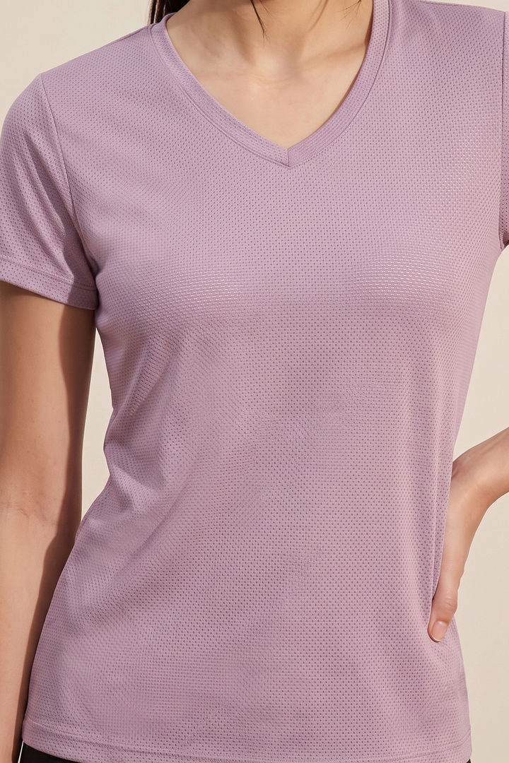 Zelocity Quick Dry Yoga & Training Relaxed Top - Lilac — image 5
