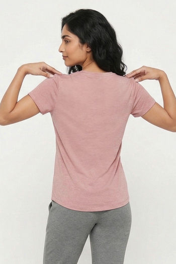 Zelocity Quick Dry Yoga & Training Relaxed Top - Peach — image 2