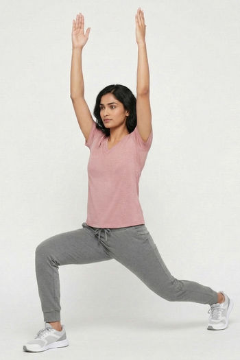 Zelocity Quick Dry Yoga & Training Relaxed Top - Peach — image 4