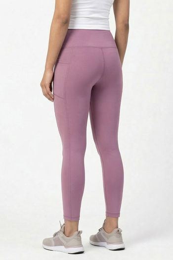 Zelocity Quick Dry Yoga & Training 3/4th Leggings - Lilac — image 3