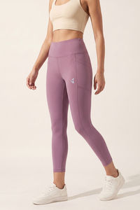 Zelocity Quick Dry Yoga & Training 3/4th Leggings - Lilac — thumbnail 3