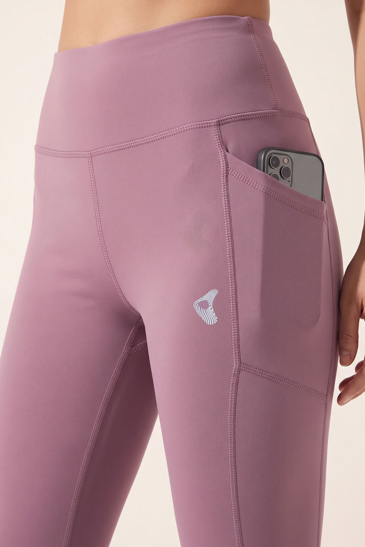 Zelocity Quick Dry Yoga & Training 3/4th Leggings - Lilac — image 6