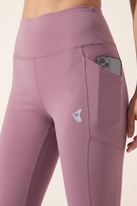 Zelocity Quick Dry Yoga & Training 3/4th Leggings - Lilac — thumbnail 6