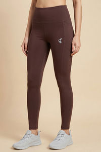Zelocity Quick Dry Yoga & Training Legging - Brown — thumbnail 1