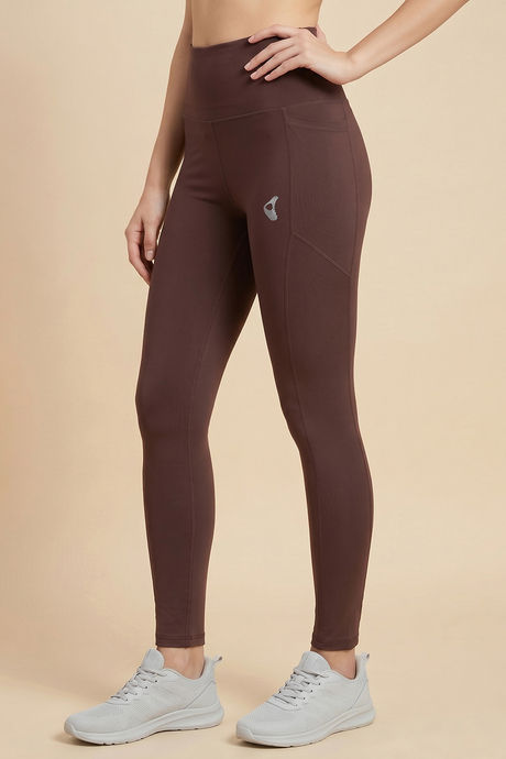 Zelocity Quick Dry Yoga & Training Legging - Brown — image 4