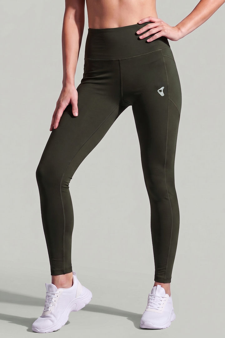 Zelocity Quick Dry Yoga & Training Legging - Olive — image 2