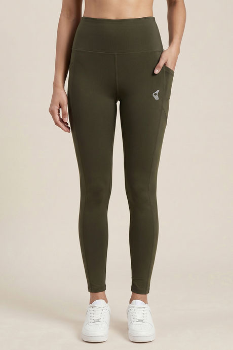 Zelocity Quick Dry Yoga & Training Legging - Olive — image 2