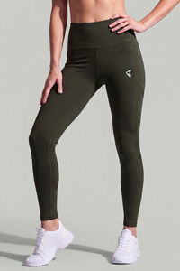 Zelocity Quick Dry Yoga & Training Legging - Olive — thumbnail 2